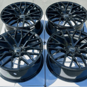 NEW 19" Audi 5x112 Wheels A4 S4 A6 Q5 Q3 A5 S5 Gloss Black Rims (Set of 4)