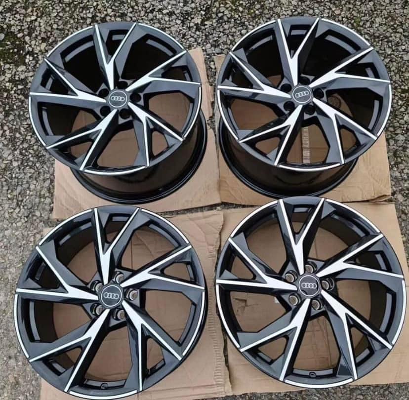 19x8.5 BLACK WHEELS FOR AUDI A4 A5 S4 S5 A6 A7 Q3 Q5 QUATTRO 19" 5X112 RIMS SET