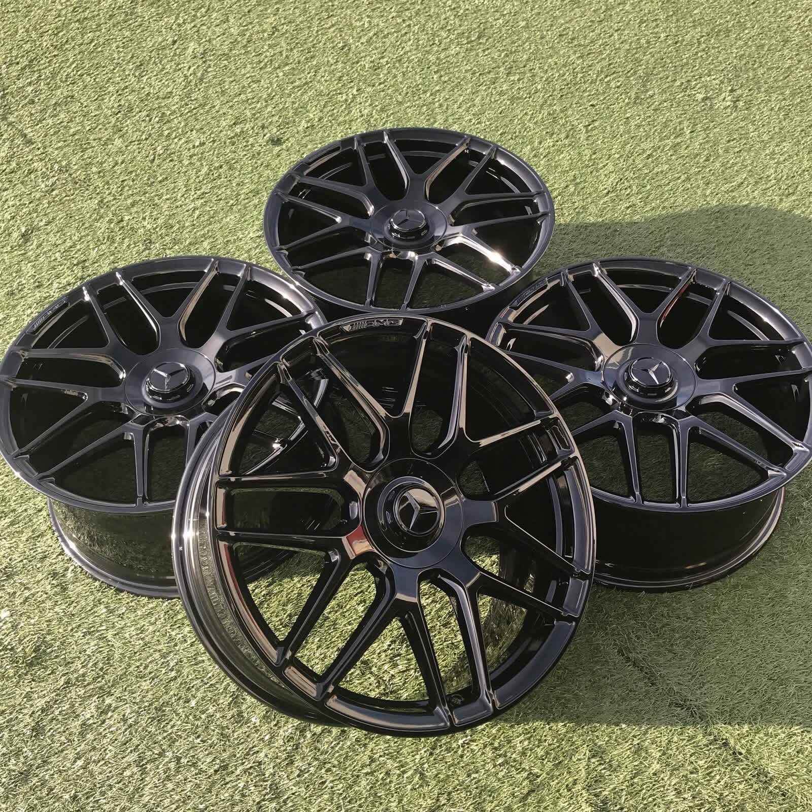 19"x8.5 Black C63 AMG Rims Wheel Mercedes Benz S550 GLE350 C300 CLA250 E350 GLC - Image 6