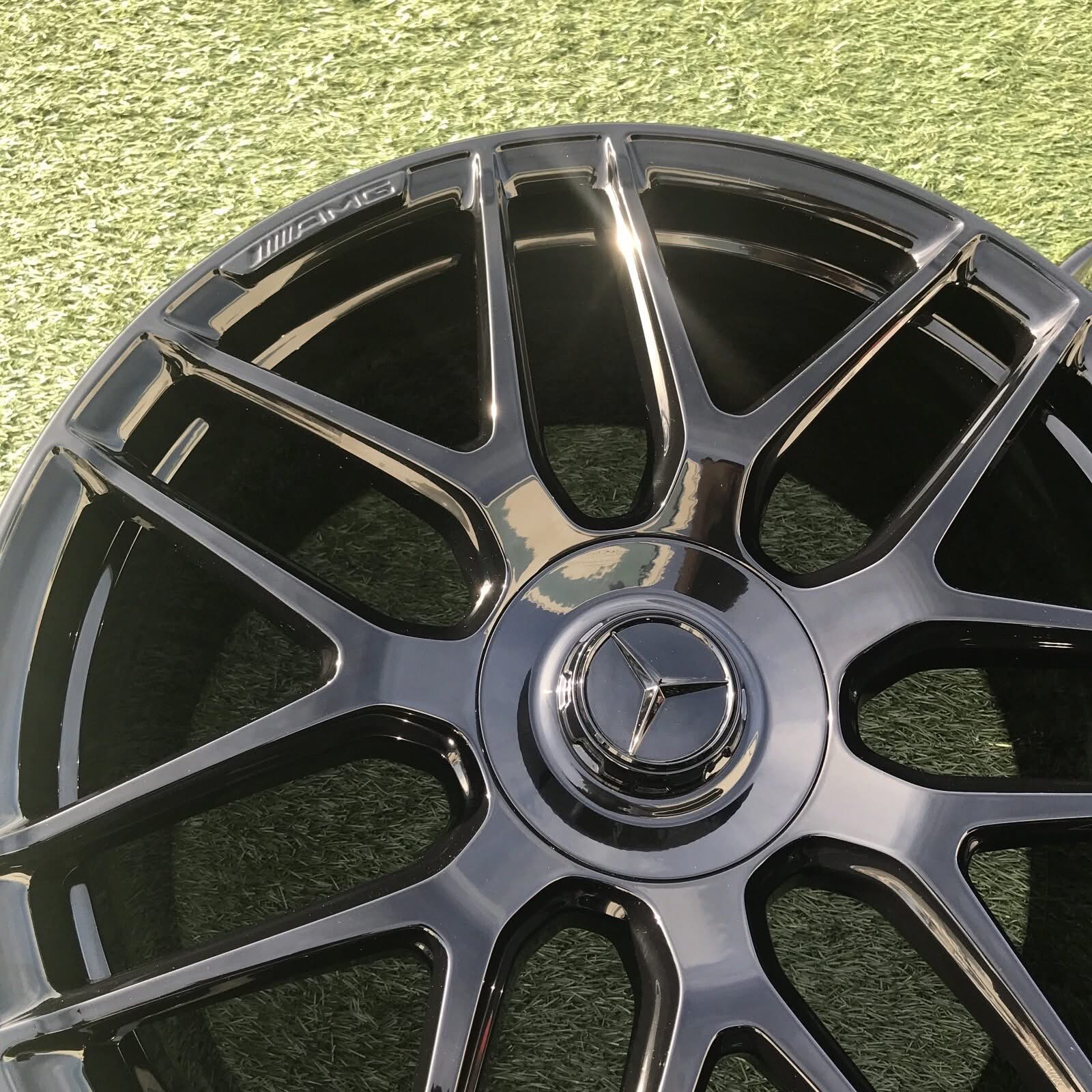 19"x8.5 Black C63 AMG Rims Wheel Mercedes Benz S550 GLE350 C300 CLA250 E350 GLC - Image 7