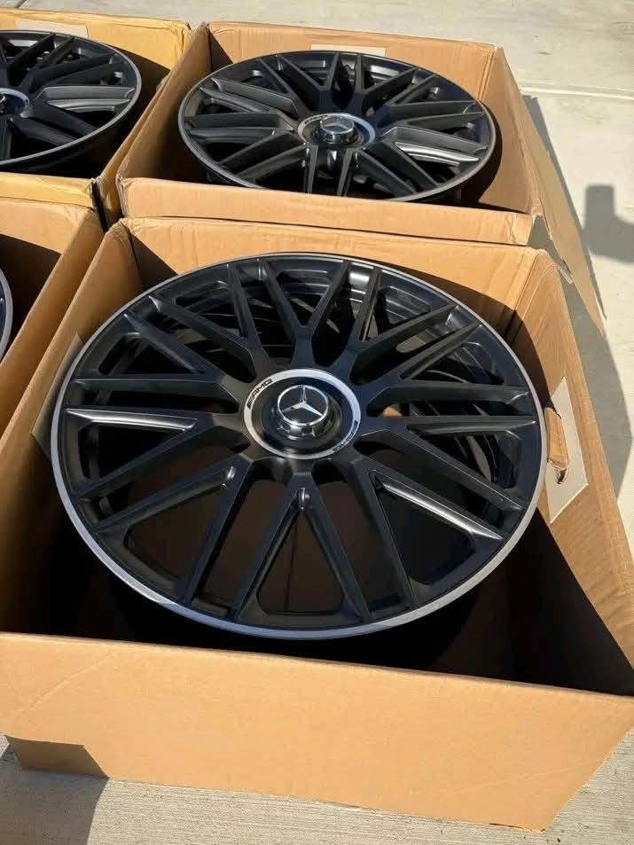 MERCEDES AMG 63 V4 STYLE ALLOY WHEELS - 5 x 112- GLOSS BLACK... - Image 5