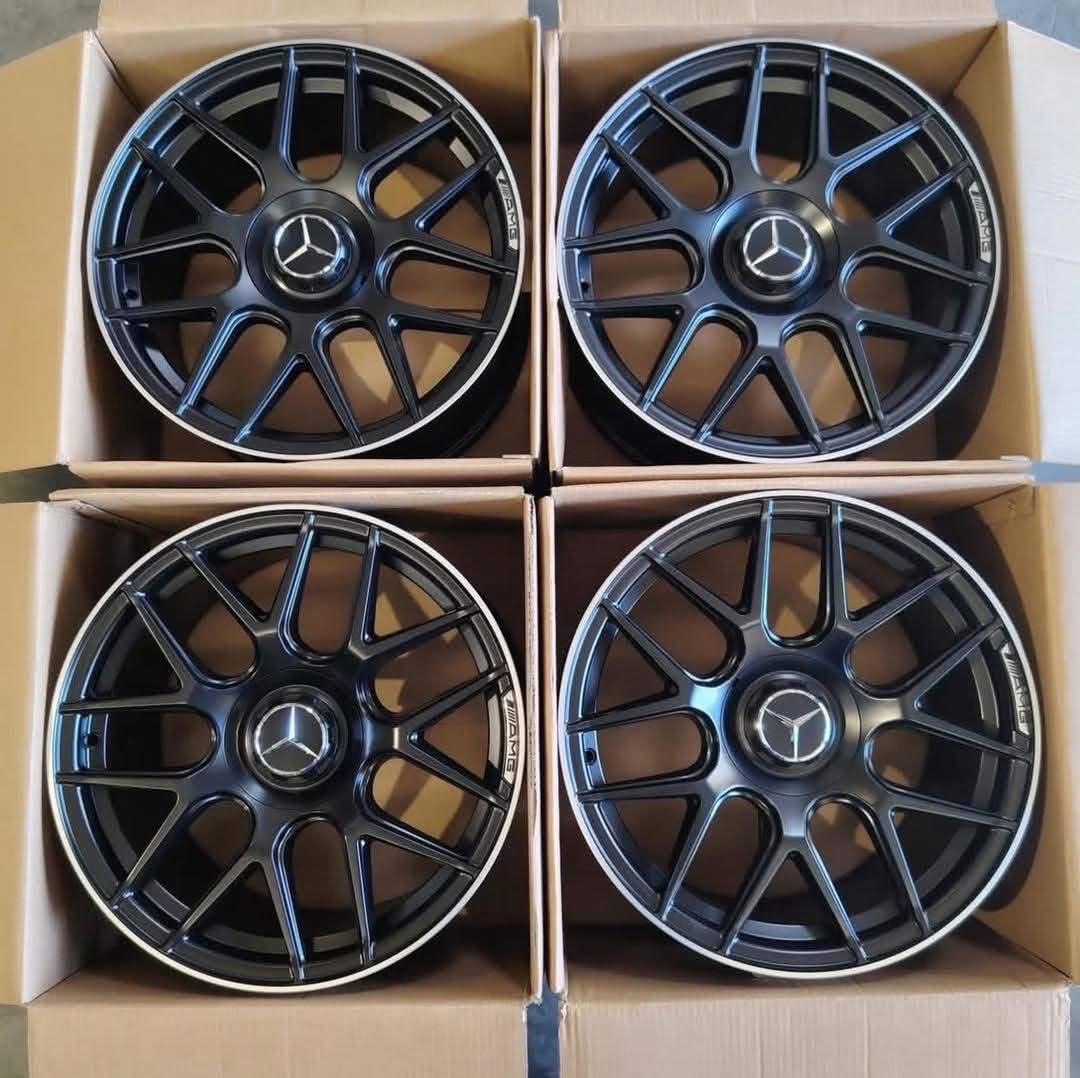 19"x8.5 Black C63 AMG Rims Wheel Mercedes Benz S550 GLE350 C300 CLA250 E350 GLC