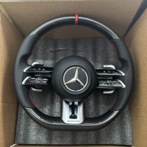 Mercedes-AMG Performance Steering Wheel in Alcantara & Perforated Leather | OEM Style | Fits W205 W213 W222 |