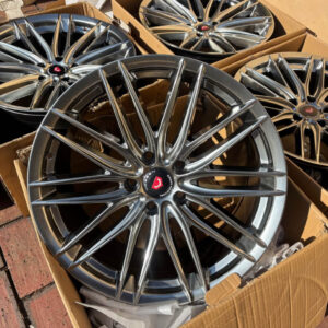 19inch Vossen Design Rims -5/120 pcd -narrow and wides -8.5J and 9.5J ET35 -hyper black/gun metal paint R12 500 for the set FIRM RIMS ARE BRAND NEW AND PRICE IS FIRM.
