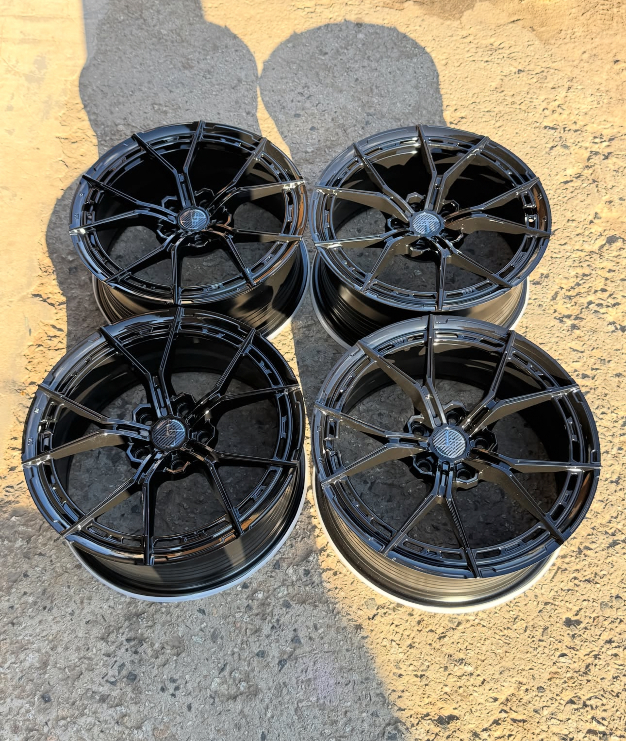 Brand new lightweight all black universal wheels - Image 2